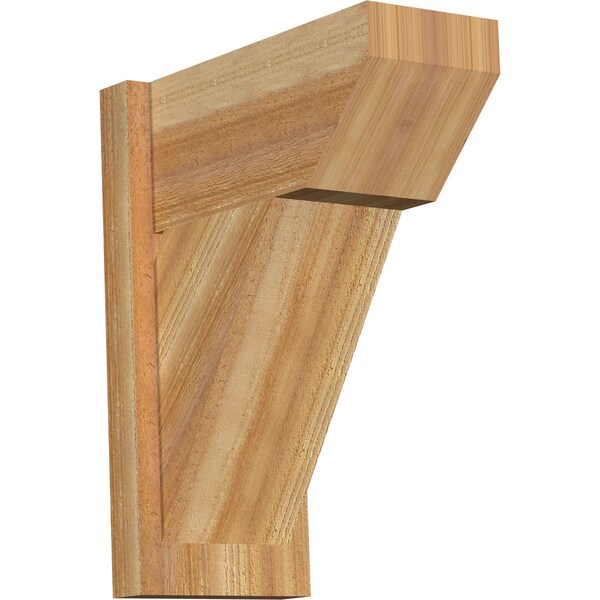 Ekena Millwork Traditional Slat Rough Sawn Outlooker, Western Red Cedar, 8"W x 16"D x 20"H OUT08X16X20TRA06RWR - main